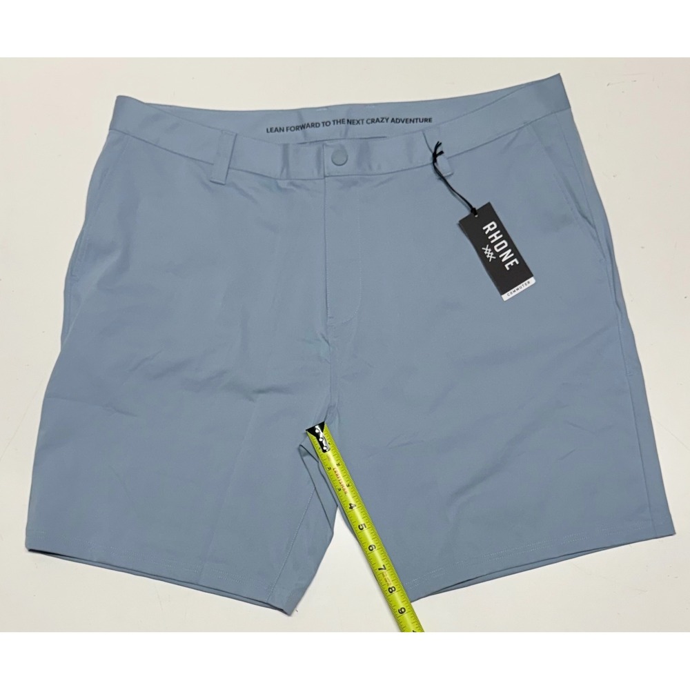 Rhone Commuter Shorts 9" Heron Blue Mens 40 Flex-Knit Performance‎ 100273-040-40